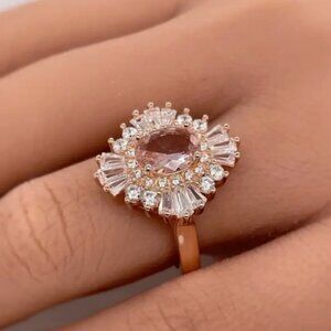 Elegant Pink Gemstone Ring